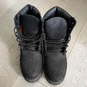 Black Timberland Boots - Size 7